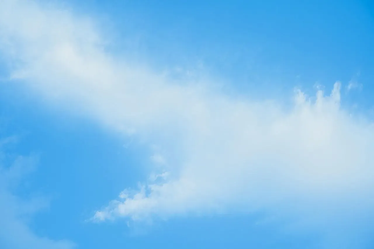 やわらかな雲が浮かぶ、抜けるような青空